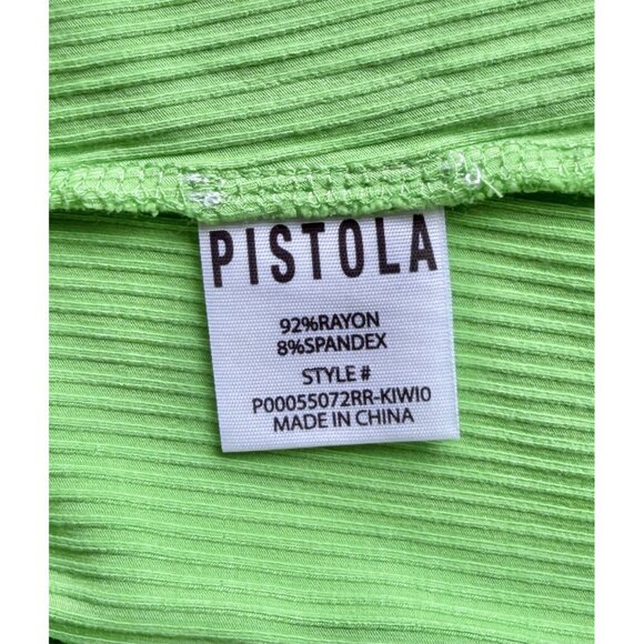 PISTOLA NWT PALOMA SCOOP NECK KIWI RAYON RIB TANK. SIZE M - Picture 9 of 9